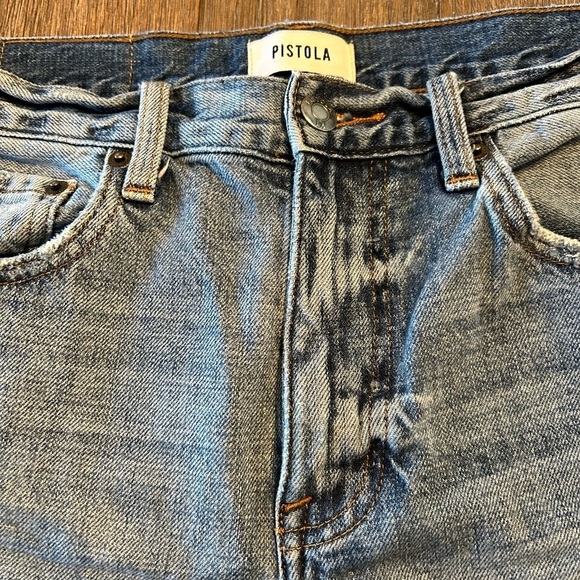 PISTOLA Kelly 90s Skater Jean Shorts in Light Blue (Urban Outfitters) - Picture 5 of 9
